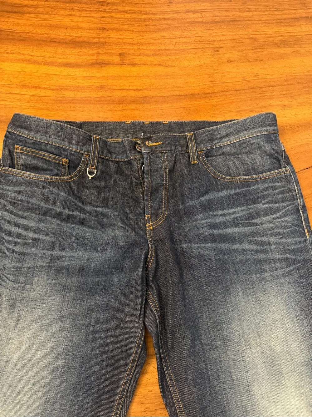 Gucci Slim Straight Jeans in Washed Blue